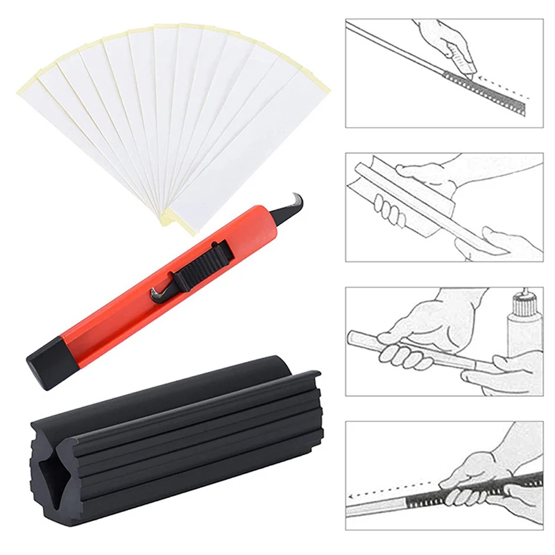 

Rubber Golf Vice Clamps Double sided Adhesive hook cutter For Golf Gripping Golf Club Regripping Kit