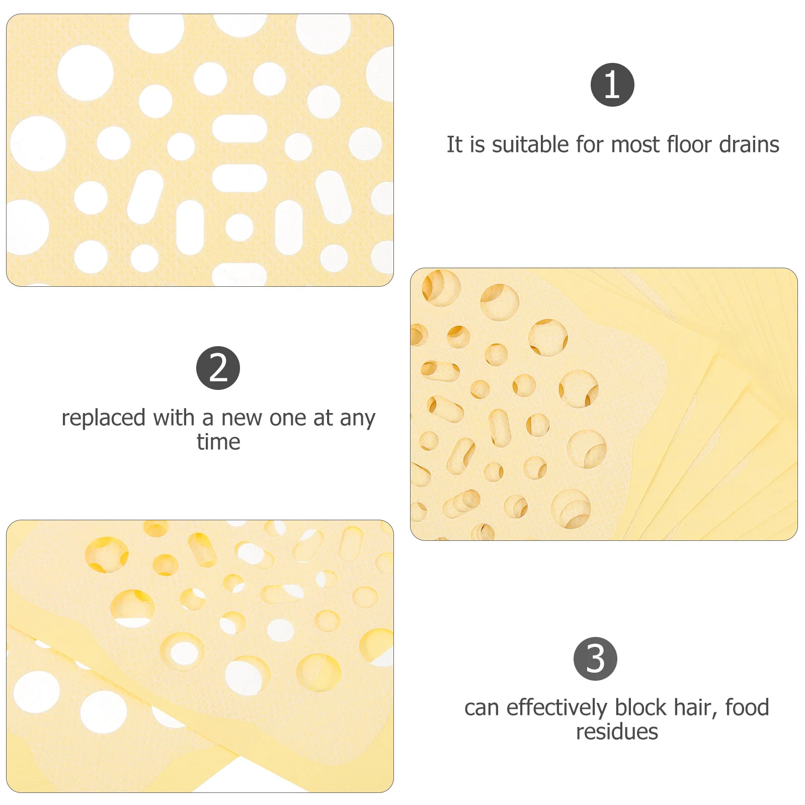 20 шт. сетчатый фильтр для раковины сливные наклейки волос ванная комната