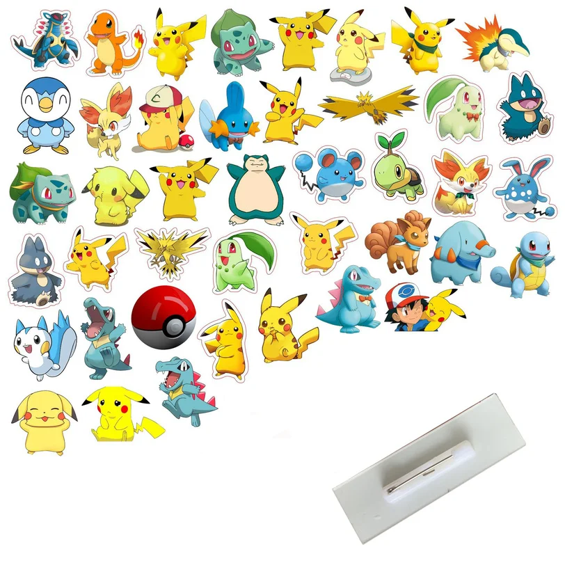 

Pokemon Brooch Acrylic Badge Pikachu Psyduck Bulbasaur Squirtle Charmander Children's Cosplay Badge