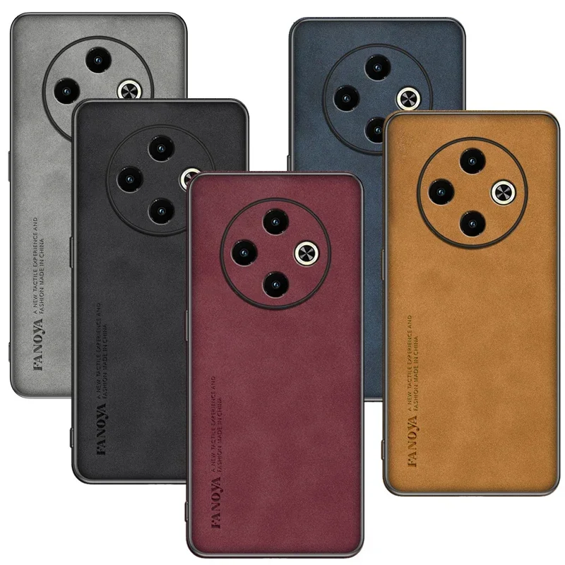 Для Infinix Spark 30C Роскошный кожаный чехол для 30 C матовый Силиконовый полная защита