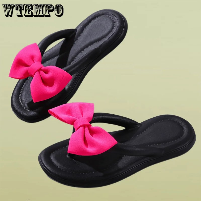 

WTEMPO Women Fashion Slippers Summer Soft EVA Slide Sandals Anti-Skid Wear-Resistant Beach Flip Flops Wholesale Dropshipping
