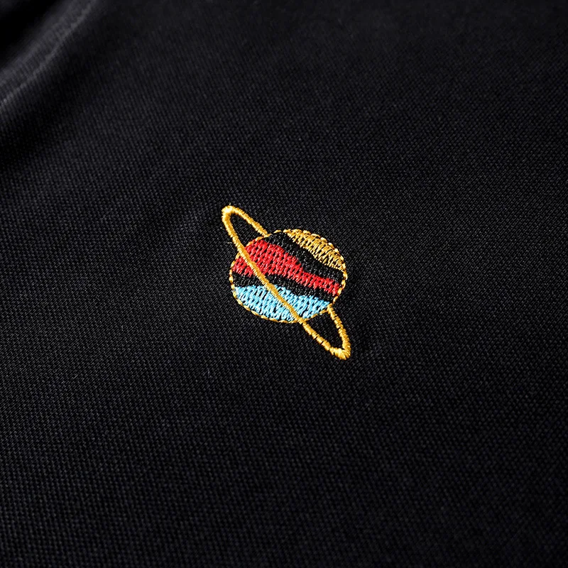 Men Wear T-shirt Polo Golf Embroidery Hip Hop Black Summer Casual Clothes Men's Street Slim 100% Cotton Short Sleeve Top