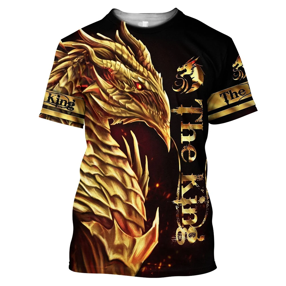 

Суперпопулярная Большая мужская футболка Ретро Татуировка Dragon, Повседневная футболка из полиэстера с 3d принтом и коротким рукавом в стиле ...