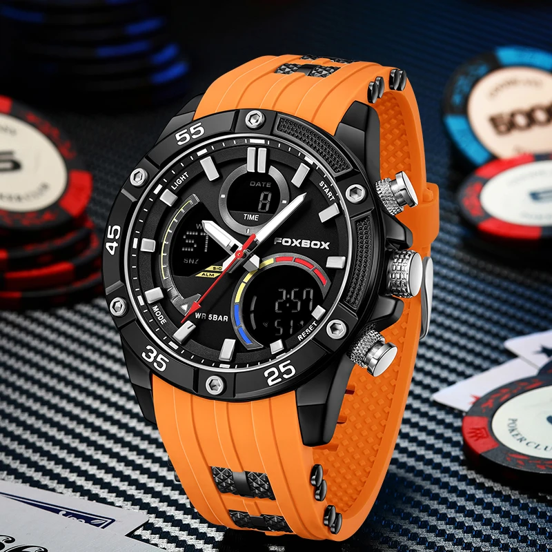 LIGE мужские цифровые наручные часы модный повседневный спортивный стиль