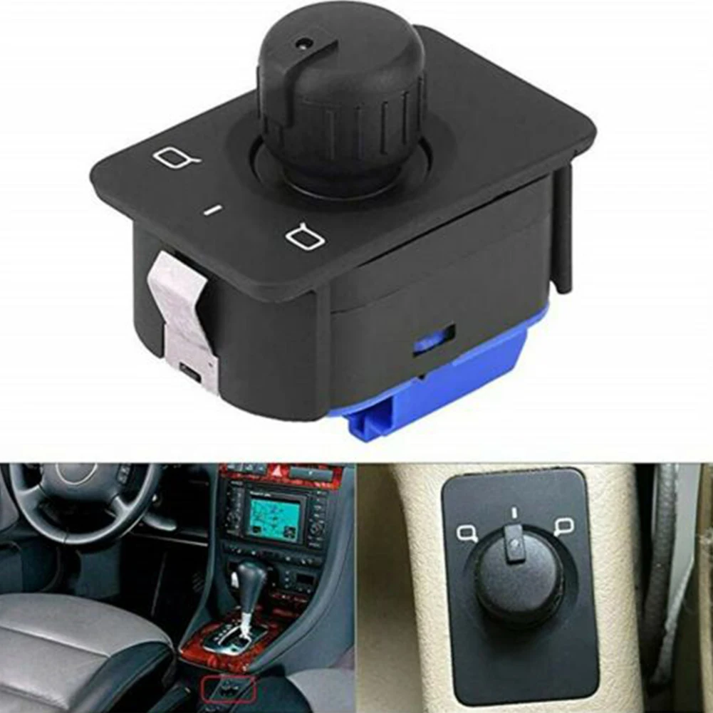 

Side Rear Switch Control Knob Car Black For A6 C5 98-04 Mirror Replacement