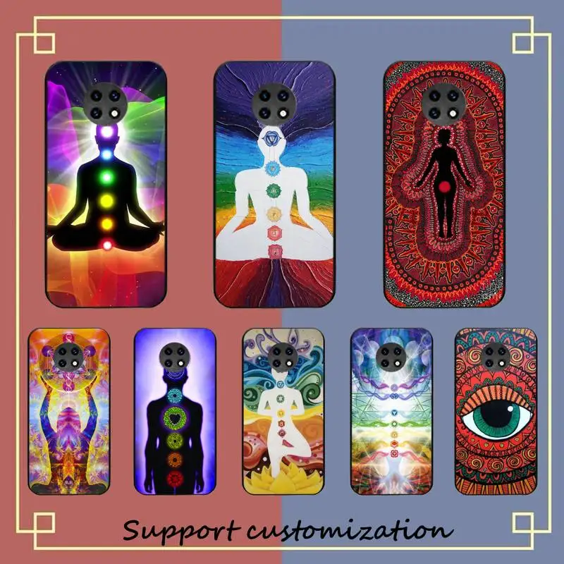 

The mandala chakra yoga Phone Case For Xiaomi Redmi Note 8A 7 5 Note8pro 8T 9Pro TPU Coque for note 6pro Funda Capa