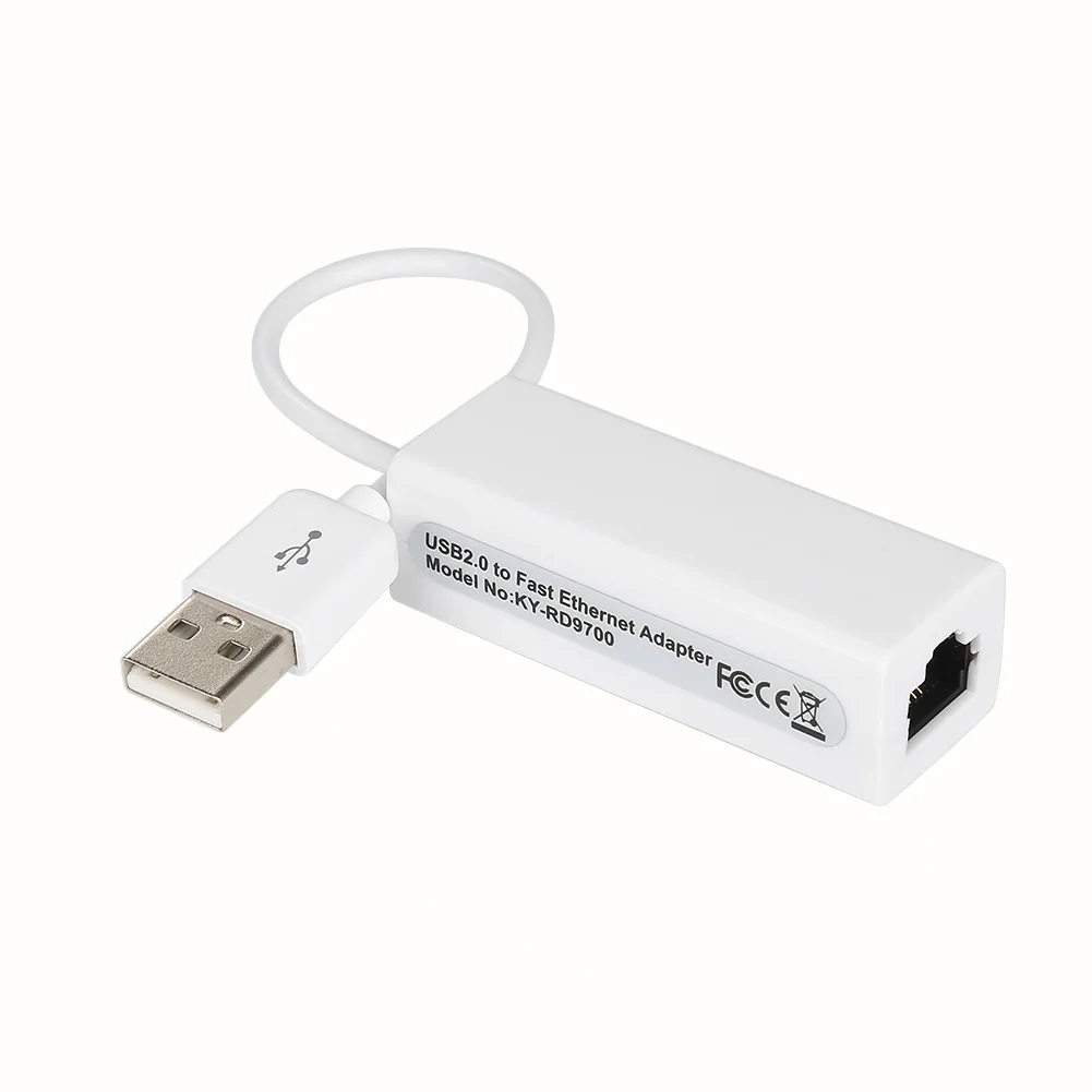 Для Ethernet Lan RJ45 сетевая карта белая кабель USB2.0 линейная адаптер для Windows 7/8/10/XP