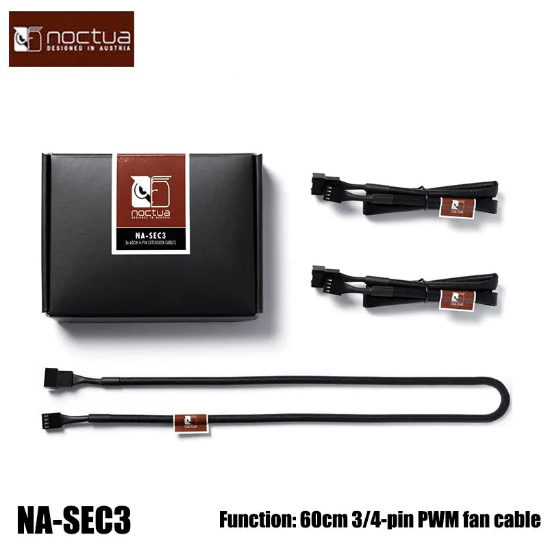 

Noctua NA-SEC3 60CM 3/4-pin PWM Fan Cable Ideal For Mounting Fans in Larger Chassis Applications