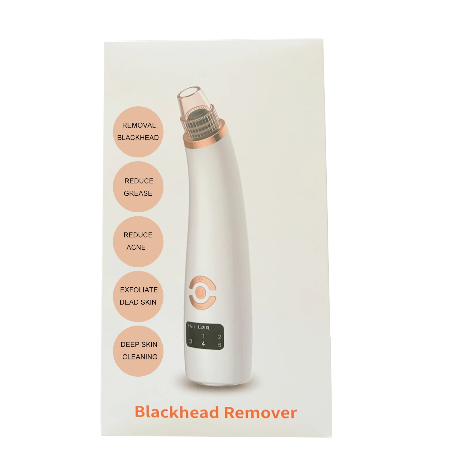 

Blackhead Remover Vacuum Adjustable Comedone Extractor With 4 Suction Power Probes Easy To Use