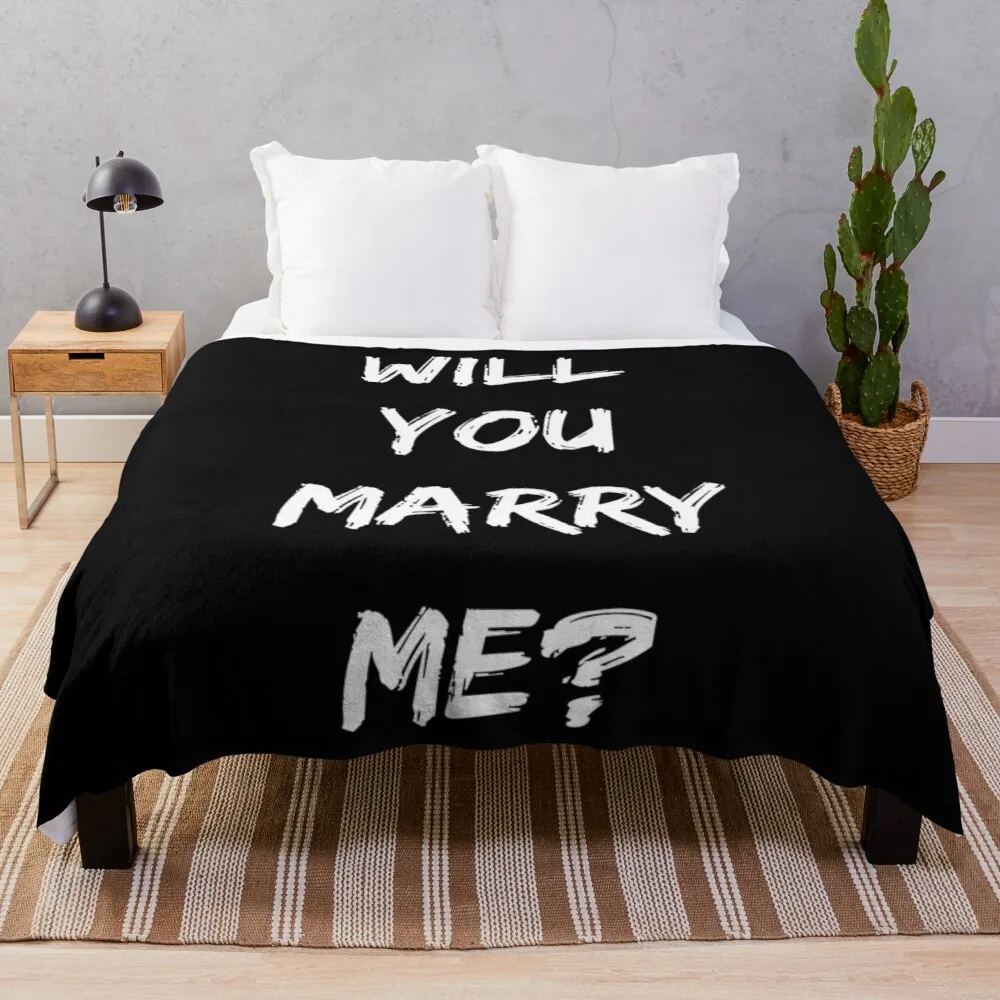 

Will you Marry Me Marriage proposal Throw Blanket