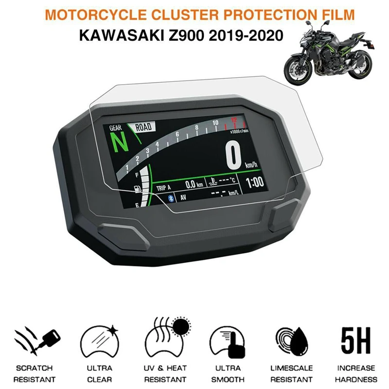 Пленка для экрана приборной панели мотоцикла защита от царапин спидометра Kawasaki