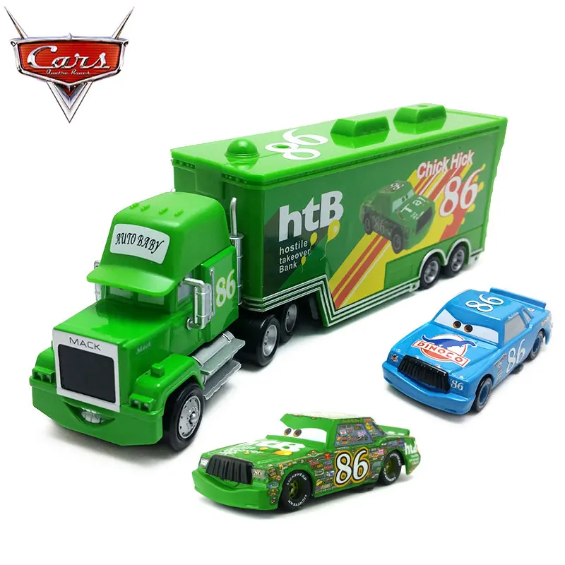 1:55  Cars 2 Chick Hick And HTB DINOCO No. 86 Car Model Hostile Takeover Bank Mack Truck Combination