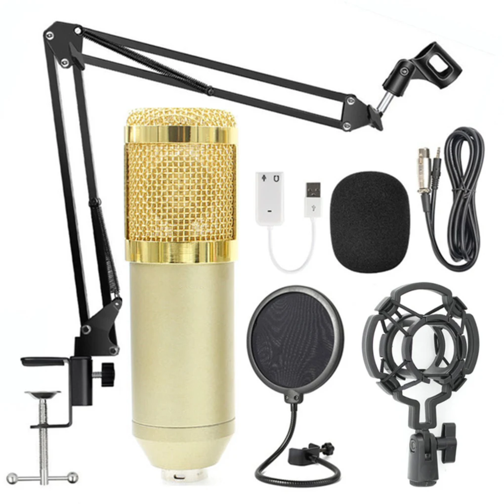 

Студийный звукозаписывающий комплект для телефона ПК KTV Mic сетевой микрофон складной кронштейн для ПК типы звуковых карт