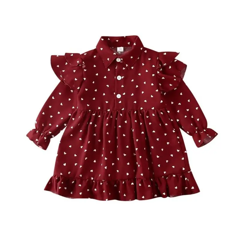 

Весенние красные платья-пачки для маленьких девочек на день рождения, свадьбу, вечевечерние, в форме сердца, на День святого Валентина, летн...