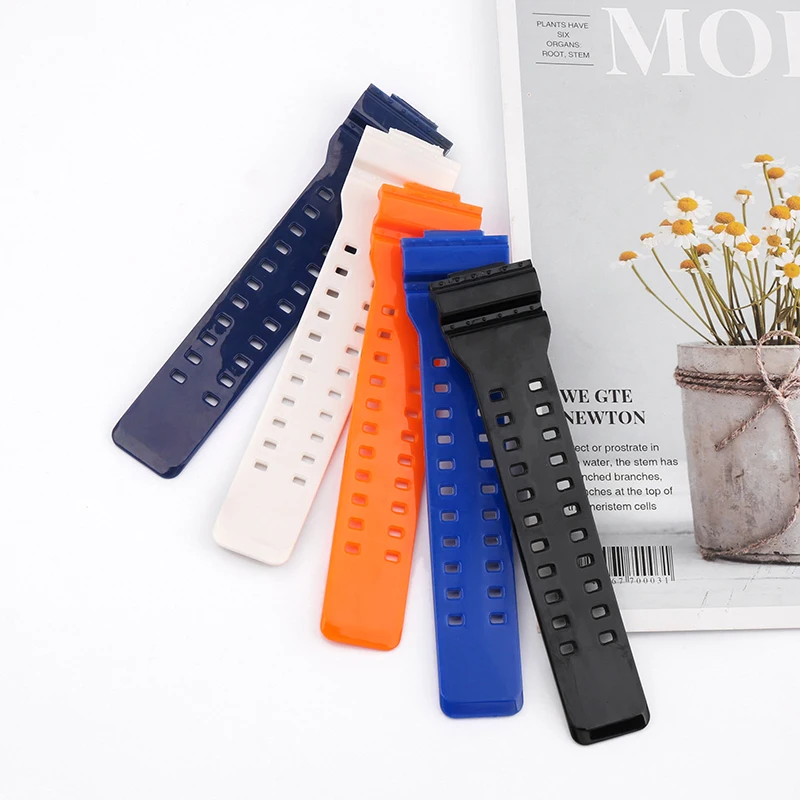 Watch Accessories Resin strap case for Casio G-shock GA110 120 140 GD100 GAX GLS Outdoor Sports Rubber watch strap Watchbands