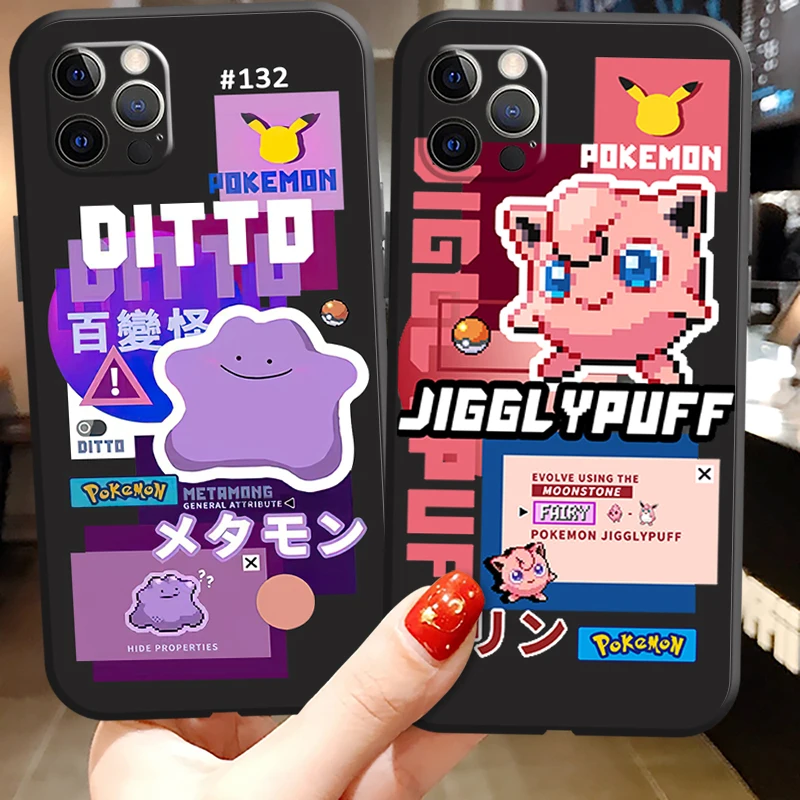 

Pikachu Pokemon Phone Cases For iPhone 11 12 Pro MAX 6S 7 8 Plus XS MAX 12 13 Mini X XR SE 2020 Coque Carcasa Soft TPU Funda