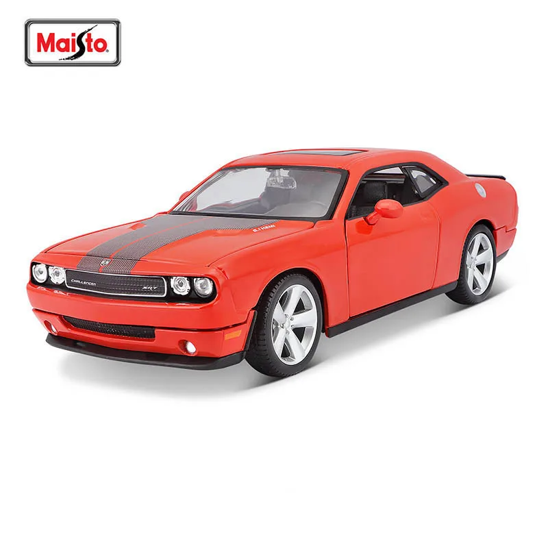 

Maisto 1:24 2008 Dodge Challenger SRT8 orange alloy car model die-casting static precision model collection gift toy tide play