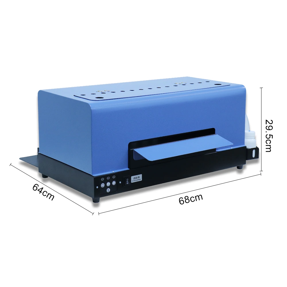 

New Product A3 Small Size 30 cm Plus DTF Inkjet Flatbed Printer for L805 Printhead White Ink Roll to Roll Machine