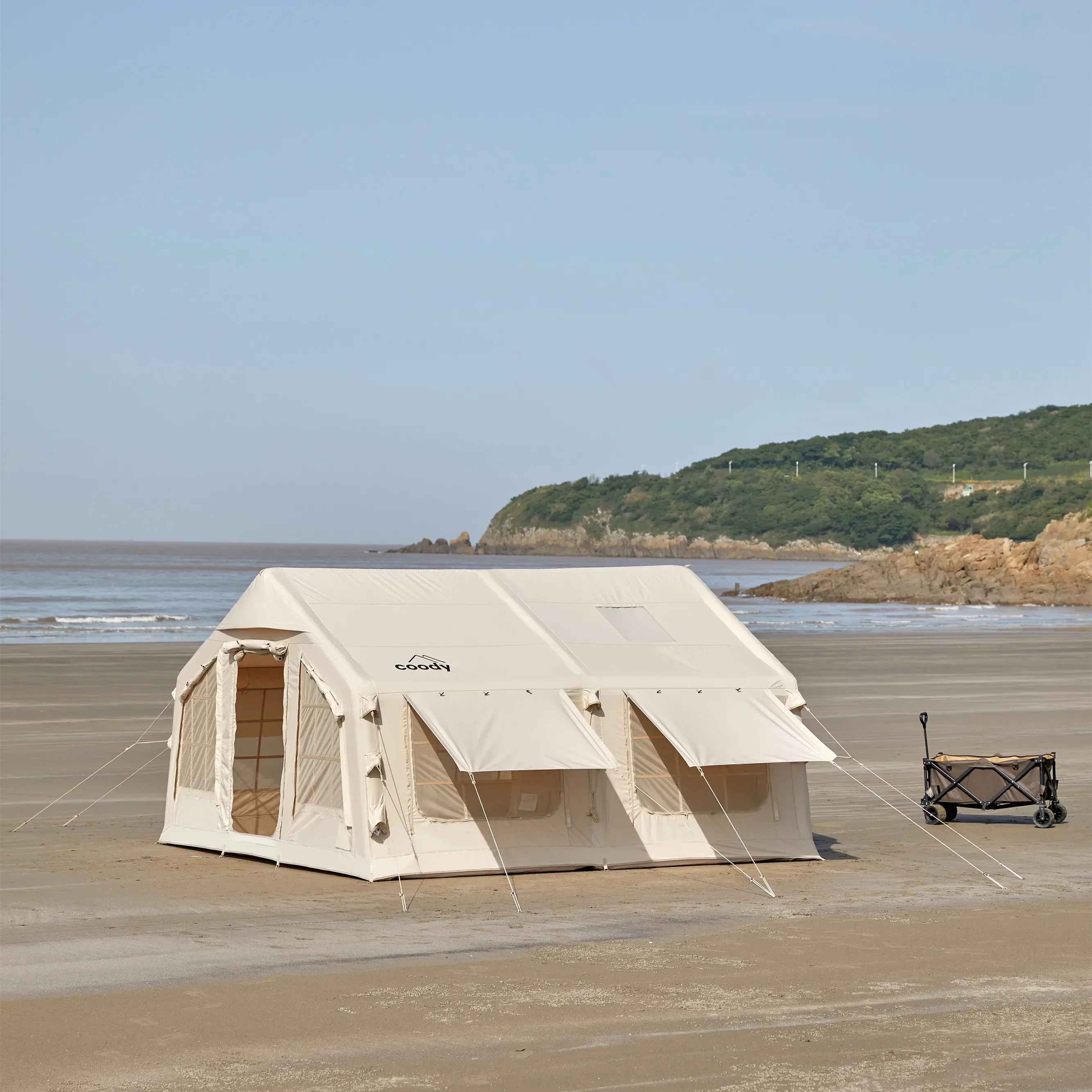 Оригинальное производство Coody Air Tent Надувная палатка 13 68 кв.м Семейная для