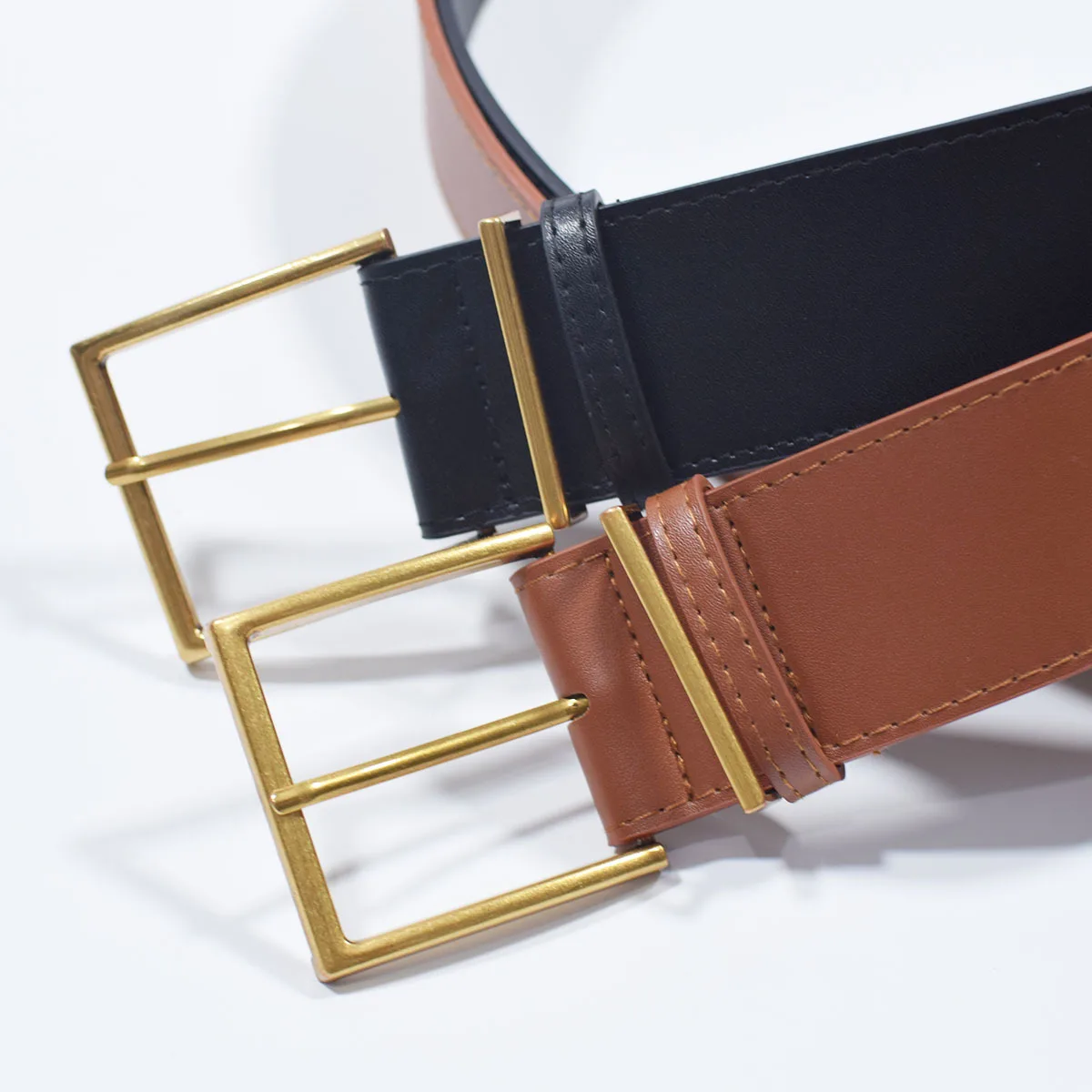 Винтажный широкий ремень из искусственной кожи для женщин модное пальто на талии