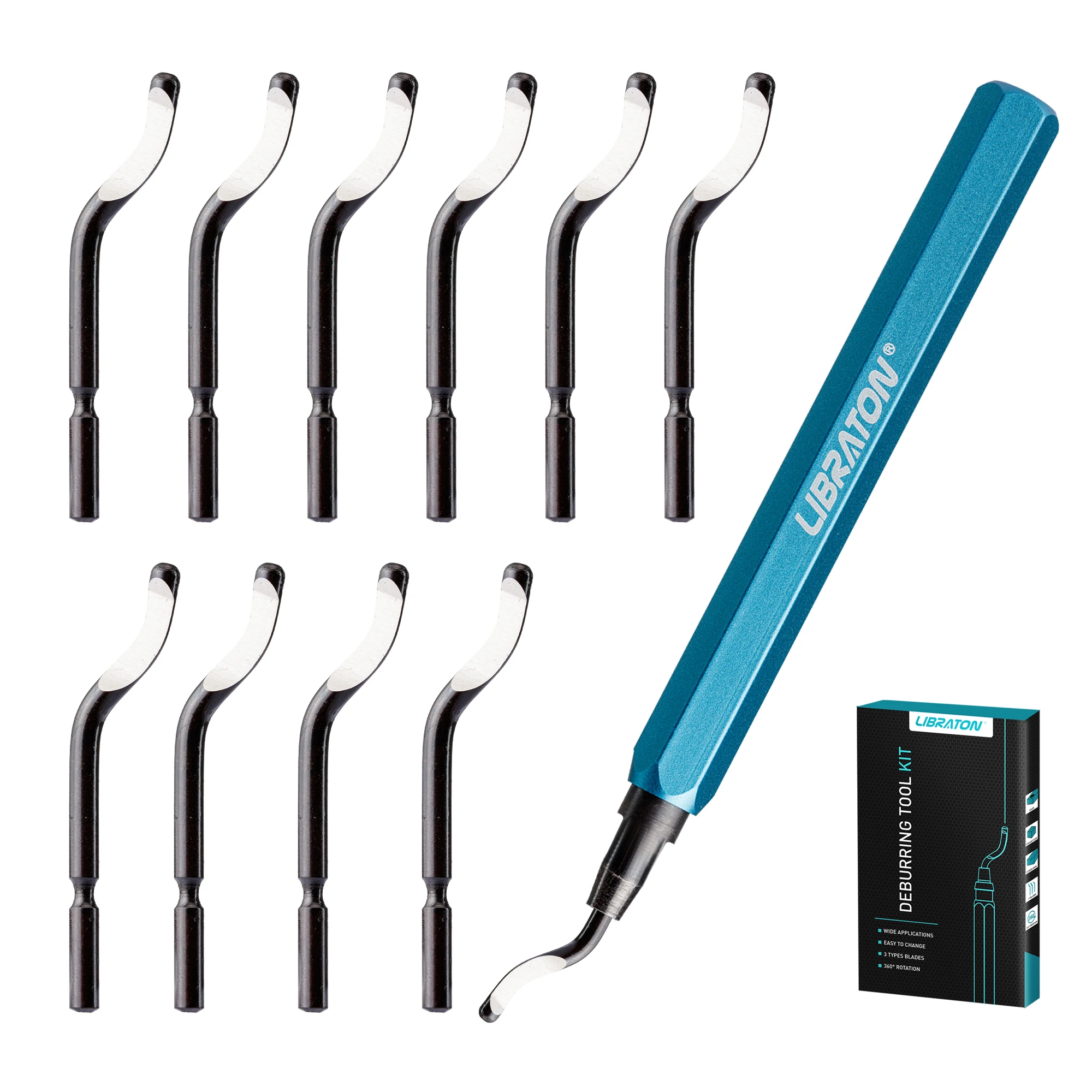 

Инструмент для снятия заусенцев с 11 лезвиями