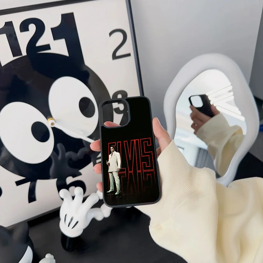 Чехол для телефона Cat King E-Elvis Presley Singer IPhone 11 12 13 14 15 16 Plus Pro Max зеркальный акриловый