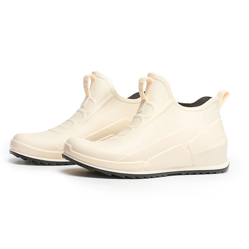 New Women Fashion Ankle Rain Boots Waterproof Short Rainboots Non-slip Wellies Boots Height Increasing Shoes AL39