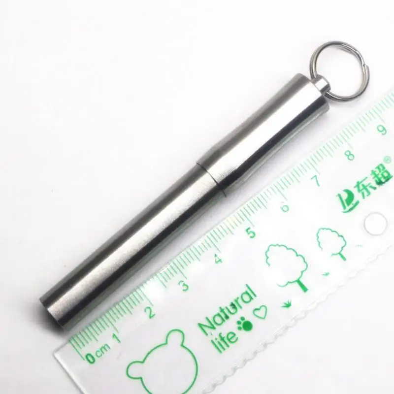 

Titanium Toothpicks Convenient Metal Travel Toothpick Durable Waterproof Stainless Steel Toothpick Titanium Alloy 65mm Sealed