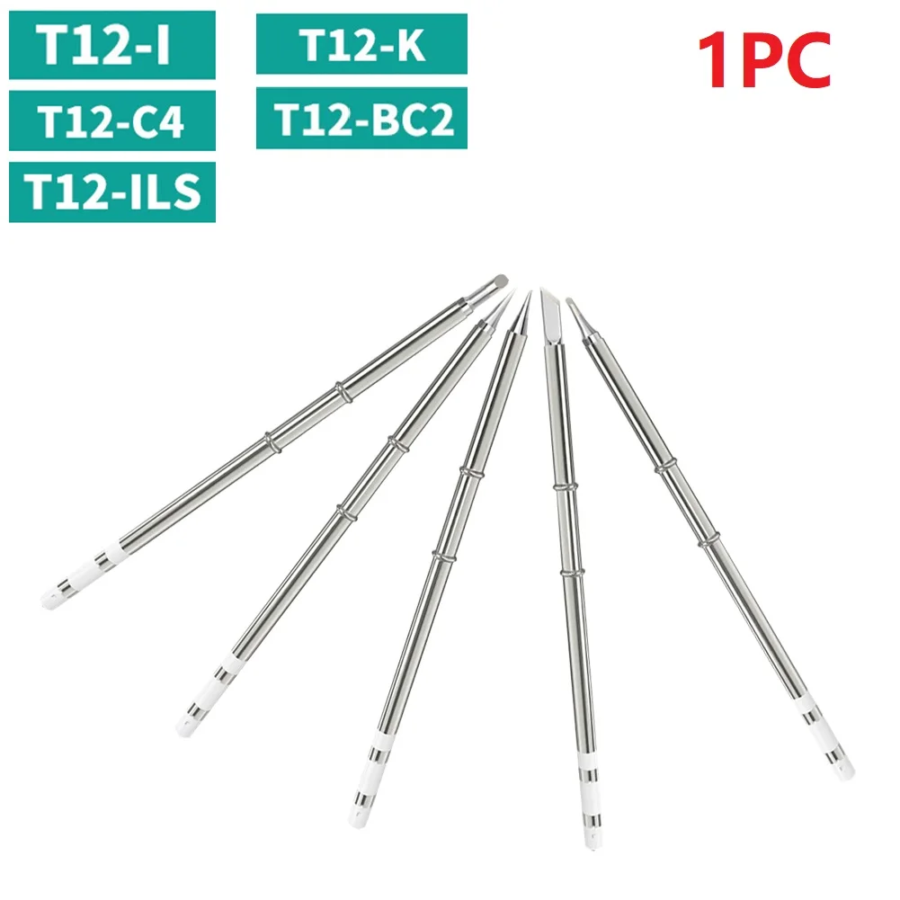 

T12 Electric Soldering Solder Iron Tips T12-ILS T12-K T12-I T12-BC2 T12-C4 Tin Welder Tips For 951 950 942 Welding Bench Work