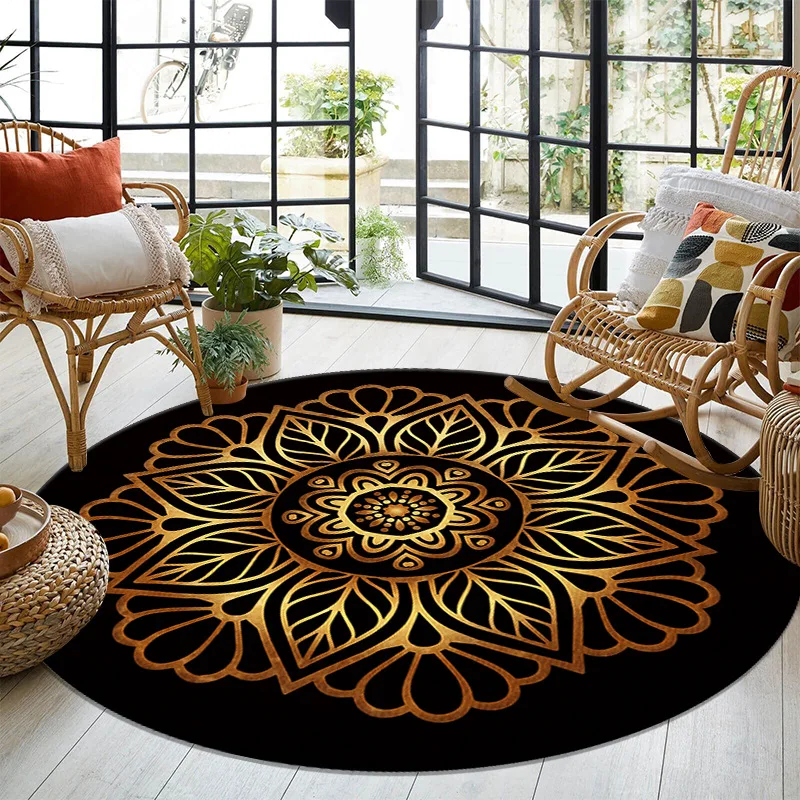 

Mandala Room Decoration Products Without Turkey Rpg Carpet for Rooms Balcon Megaman Rugs for Bedrooms Living Room Rug Ramadan