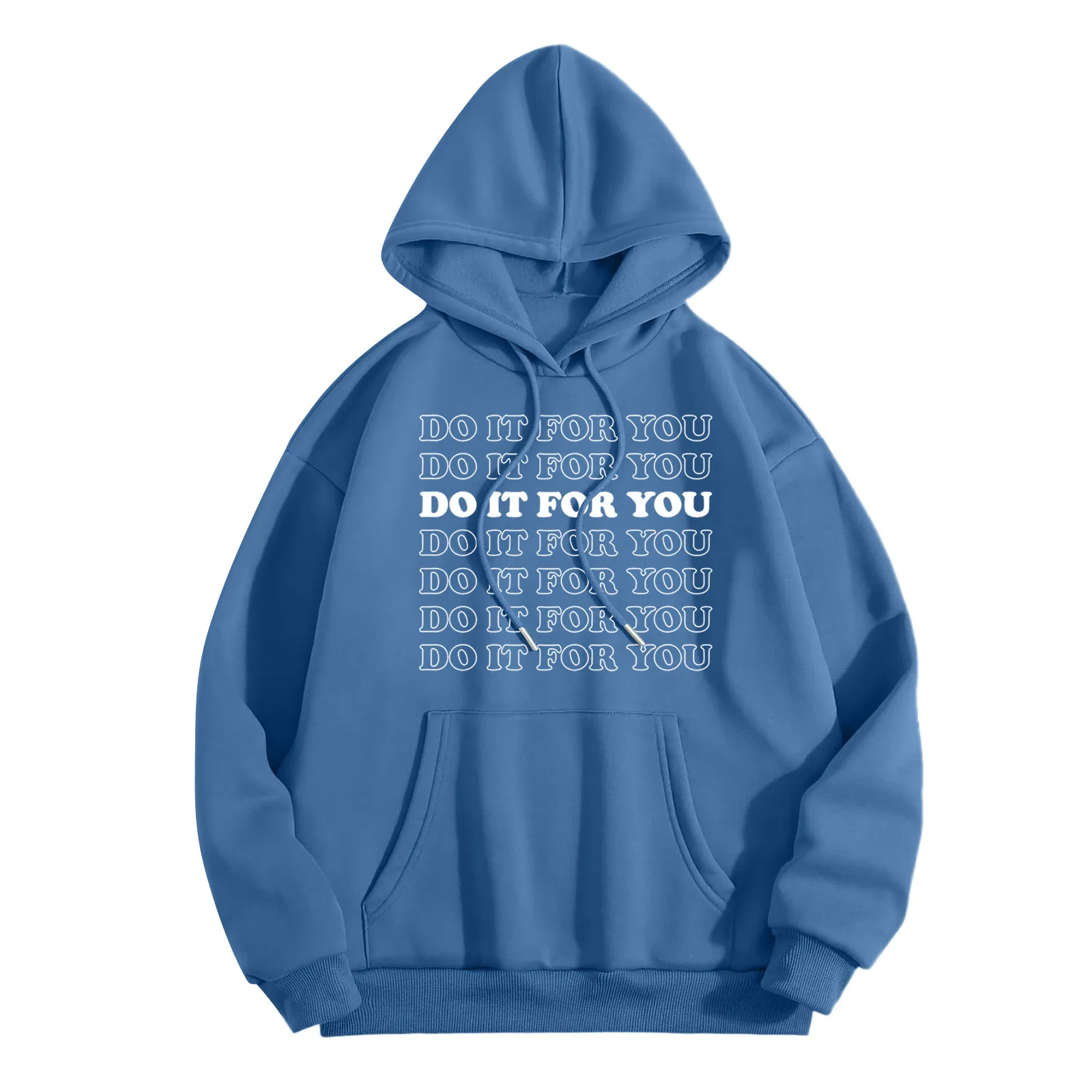 

Women Casual Fashion Do For You Hoodie Graphic Drawstring Pullover Preppy Zip Tunic Sweatshirts Women Warm Pullover Sweater