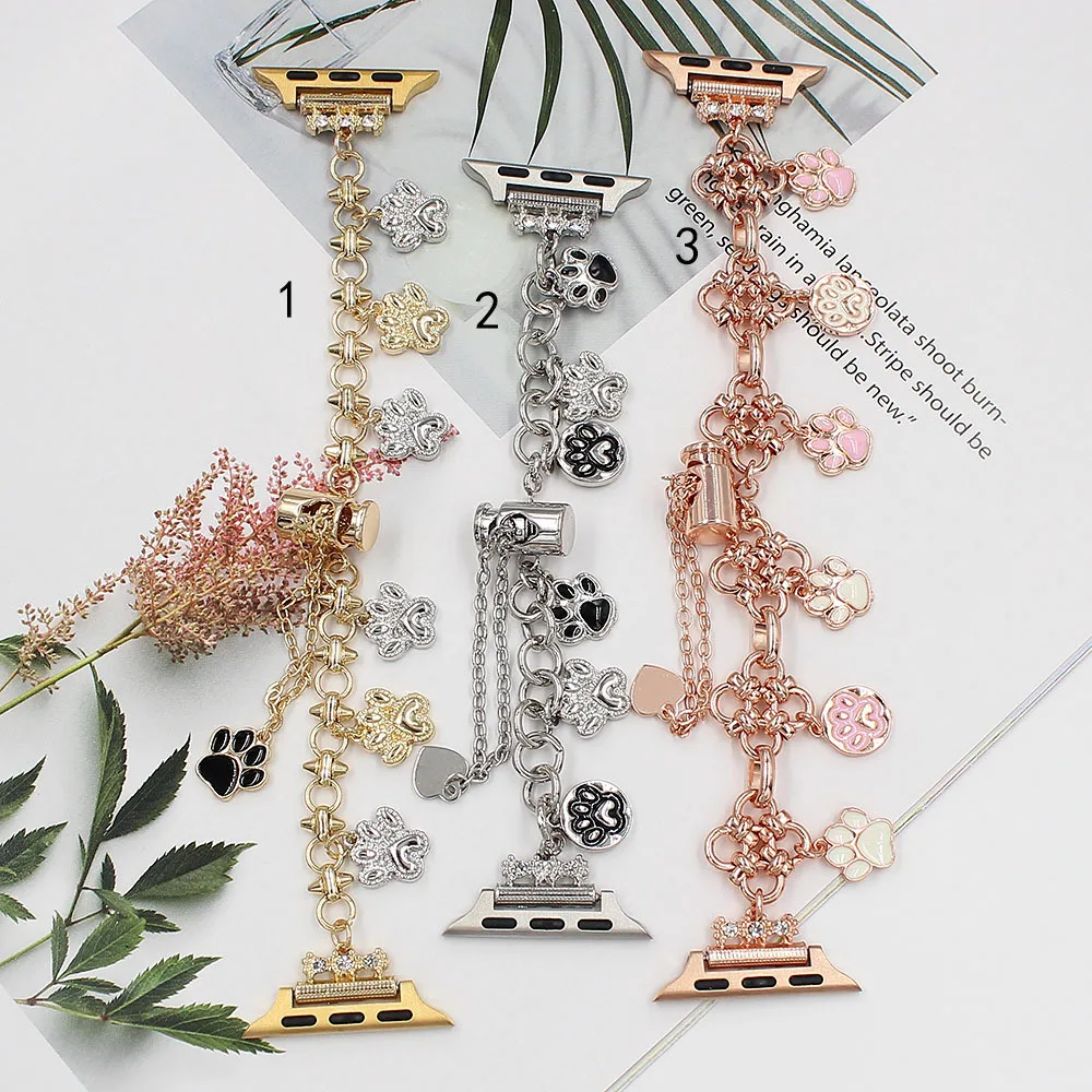 

Metal Claws Stainless Steel Chain Band for Apple Watch 49mm Ultra 38/42mm 40/44mm Strap for iWatch 41/45mm SE8 7 6543 Lady Link