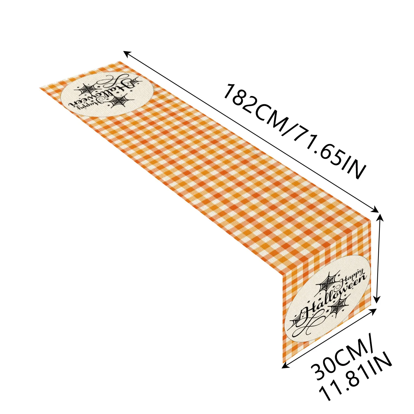 30x180 см Хэллоуин тыква клетчатый стол флаг Настольная дорожка для искусственного
