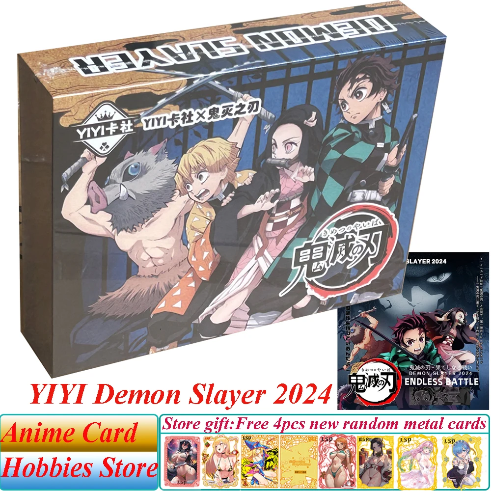 Новые коллекционные карты YIYI Demon Slayer моменты битвы аниме Tanjirou Kamado Nezuko персонаж XP