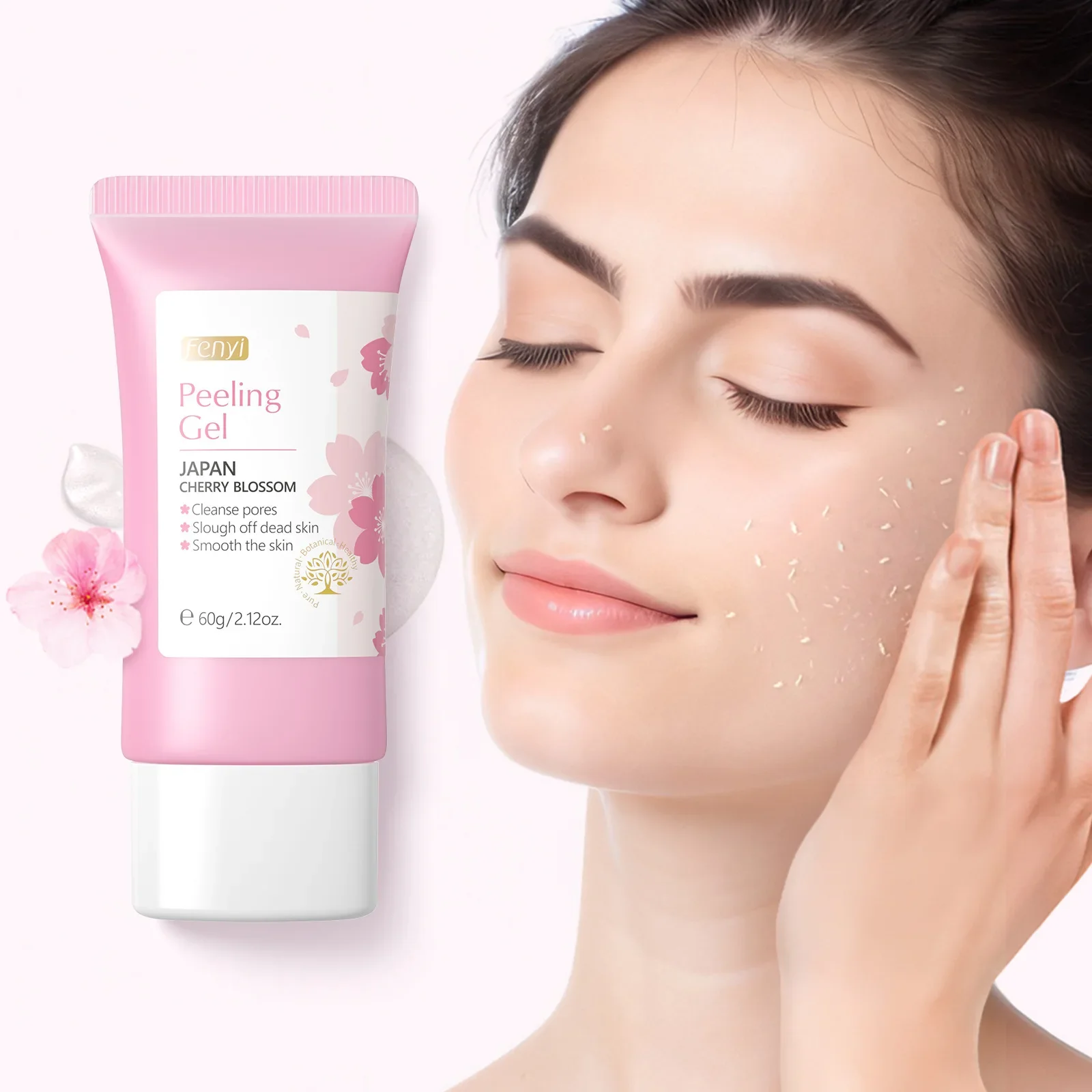 Fenyi Гель-пилинг для лица Cherry Blossom Гель глубокого очищения Скраб Средство удаления