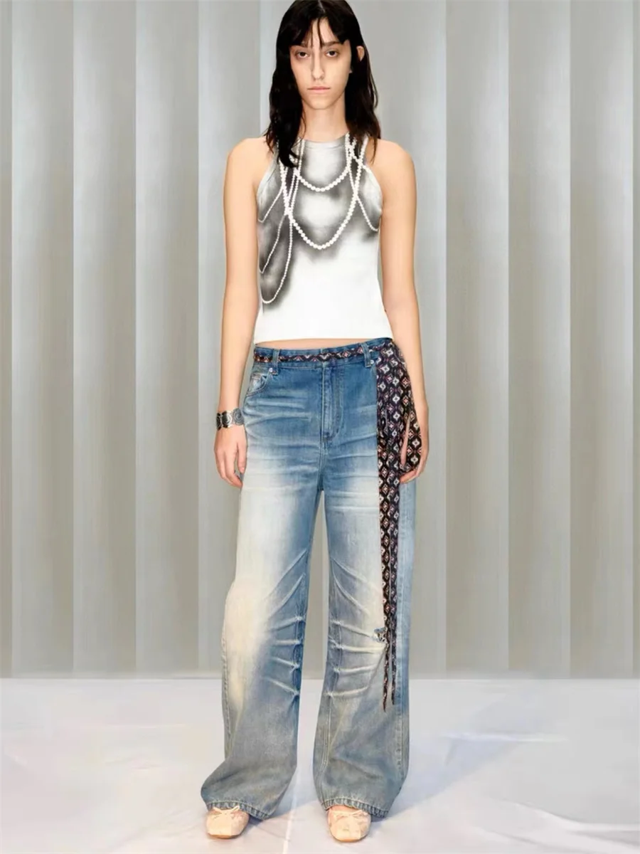

2023 Early Autumn Printed Tank Top, Korean Fashion Women's, High Quality Women's Tops Short Sleeve T-Shirt tops y2k clothes traf