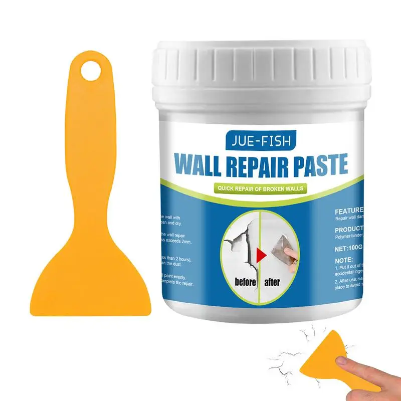 

Wall Repair Paste Wall Mending Agent Cream Drywall Repair Kit Wall Paint Peeling Crack Repairing Agent Covering Stain with Scrap