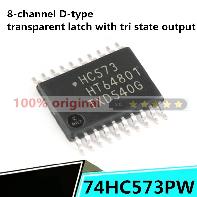

Nxp brand 10 original 74HC573PW, 118 TSSOP-20 three state output 8-way D-type transparent latch
