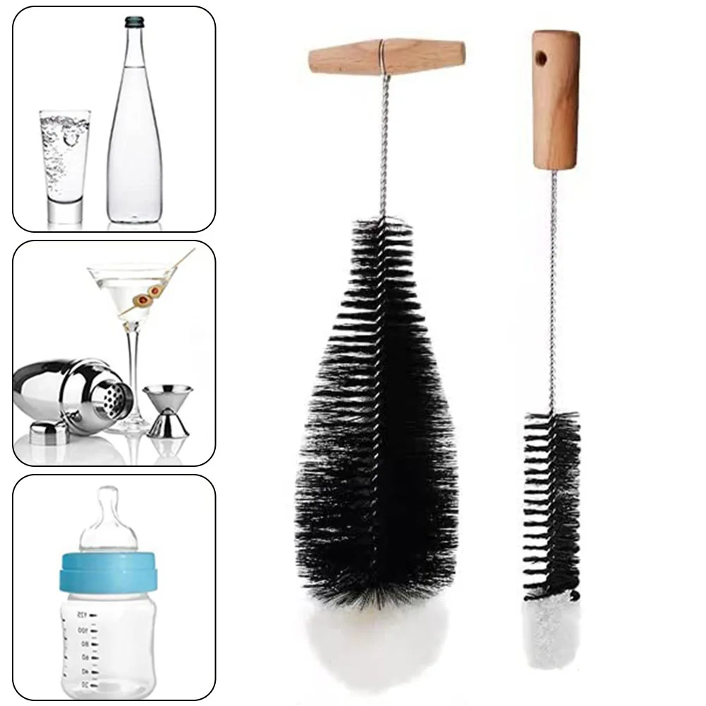 

Home Garden Cleaning Brushes Set Of 2 Bottle Glass Bottle Stream Bottle