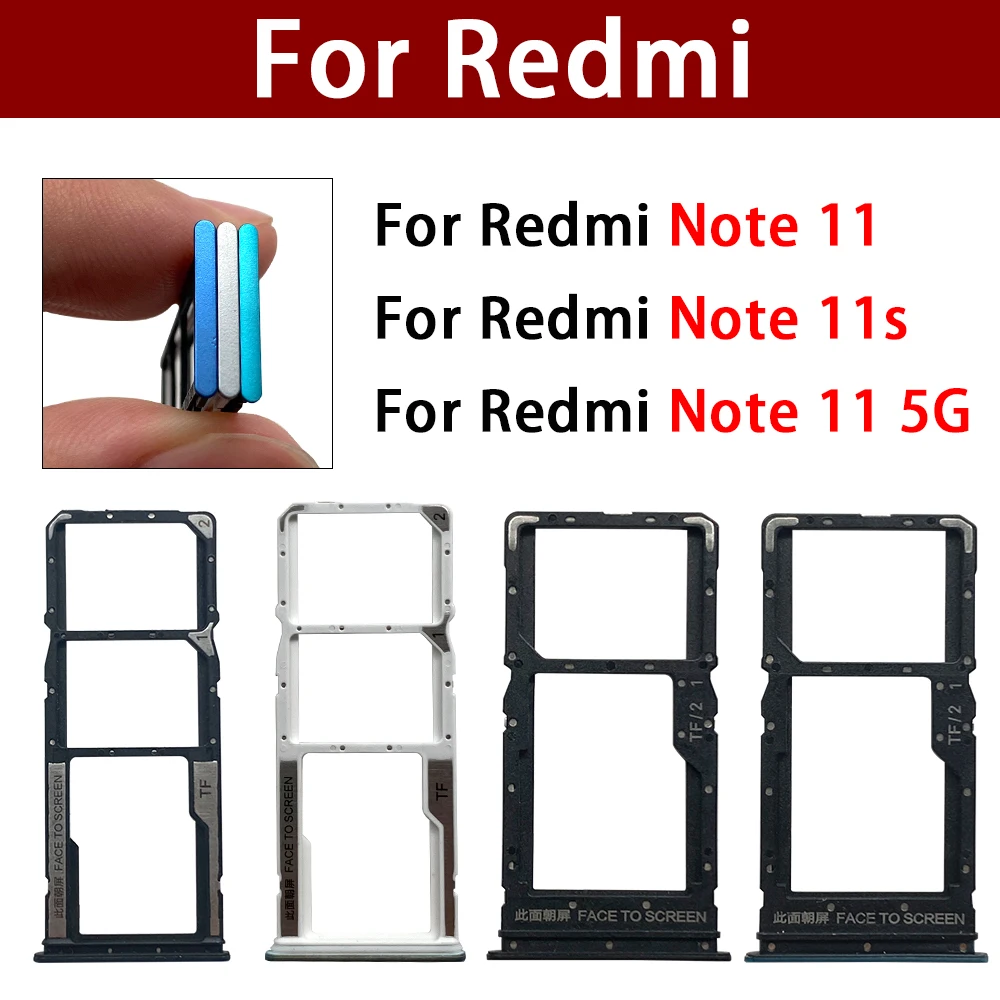 50 шт. держатель для SIM-карты лоток адаптер разъем части Xiaomi Redmi Note 11 4G / Φ/Note 11S