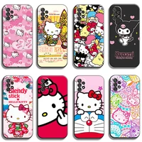 takara tomy hello kitty phone cases for samsung galaxy a31 a32 a51 a71 a52 a72 4g 5g a11 a21s a20 a22 4g cases back cover