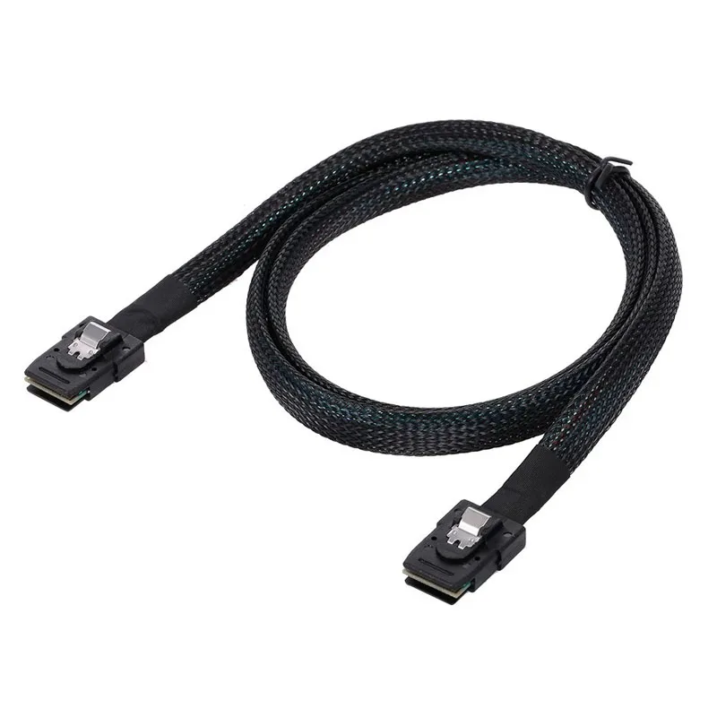 

50cm Mini SAS SFF 8087 to 8087 Male to Male Transfer Server Hard Disk Data Cable Converter Adapter Cord SATA SCSI 12G