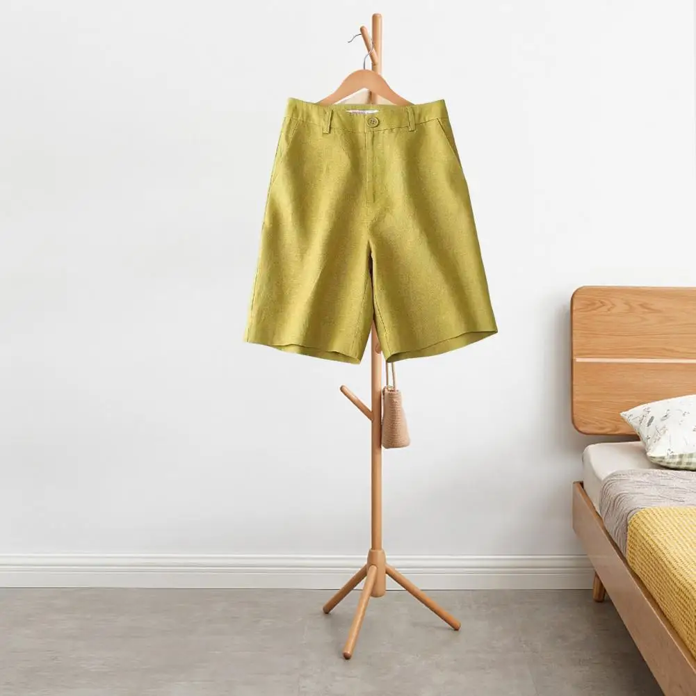 

White Suit Shorts Women 2022 High Waist Oversized Women's Summer Shorts Button Pockets Straight Shorts Ladies Knee-Length Pants