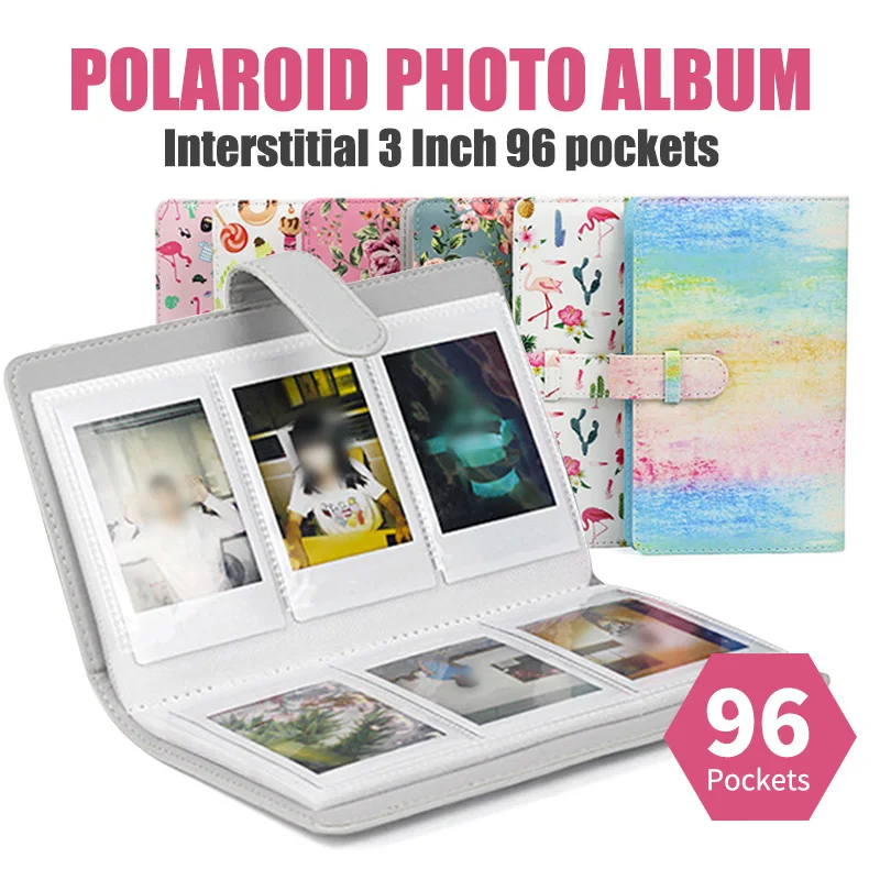 

96 Pockets 3 Inch Photo Album for Fujifilm Instant Mini 8 Films Instax camera 9 7s 70 25 50s 90 Name Card Book