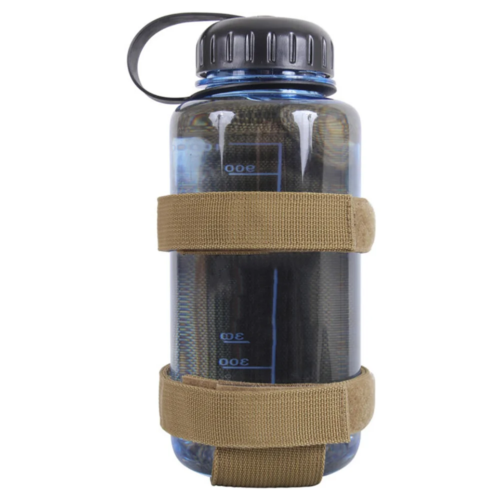 

For Camping Water Bottle Carrier Holder Outdoors 1 Pc Adjustable Black/Khaki/Army Green Double Layer Hiking Pouch