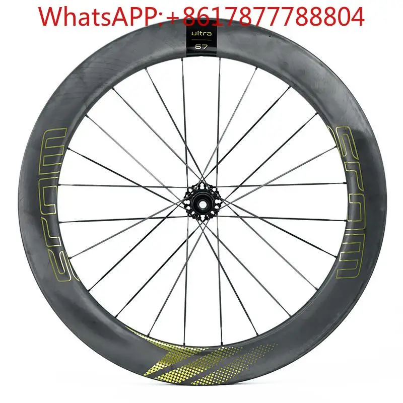 Колесная пара для шоссейного велосипеда SCOM лезвие из углеродного волокна