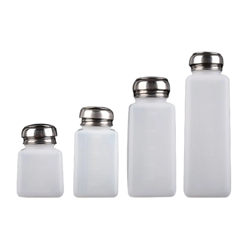 

120/200/250/500ml Nail Polish Remover Container Push Down Liquid Pump Dispenser