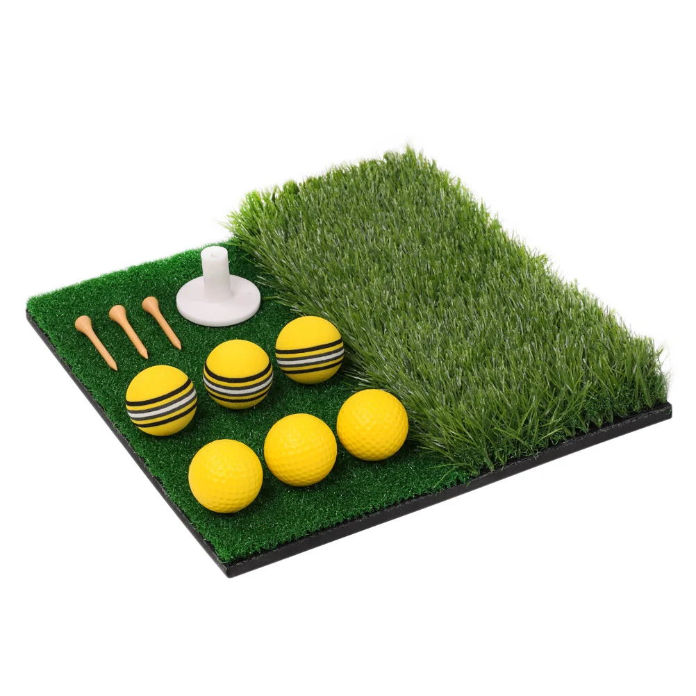 

Golf Hitting Mat Golfing Swing Pad Practice Aid Combined Equipment Long Short Grass
