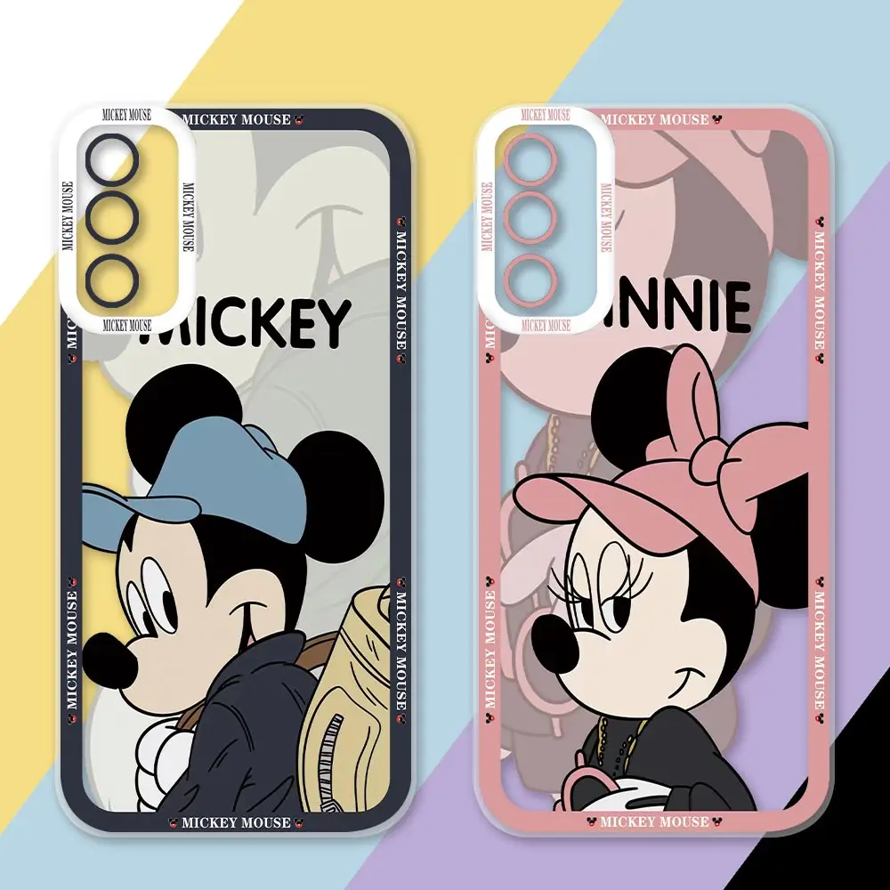 

M-Mickey Mouse Minnie Cartoon Case For Samsung A73 A72 A71 A53 A52 A51 A50 A42 A33 A32 A31 A30 A23 A22 A21S A20S A13 A12 Cover