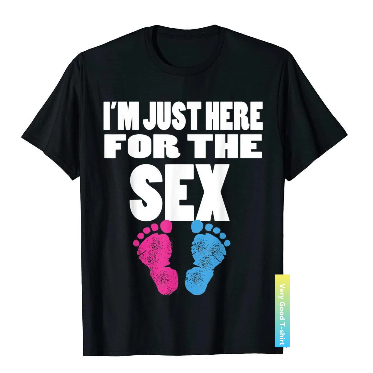 

Мужская хлопковая футболка с надписью «I'm Just Here»